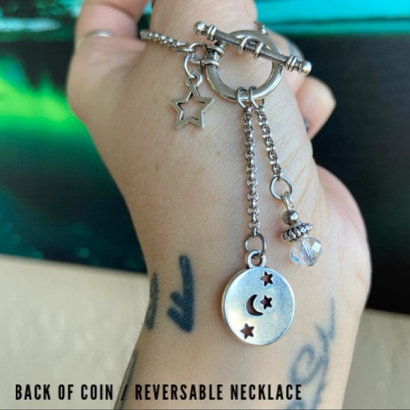 ♎️ LIBRA zodiac sign constellation necklace + matching earrings set - Picture 7 of 15